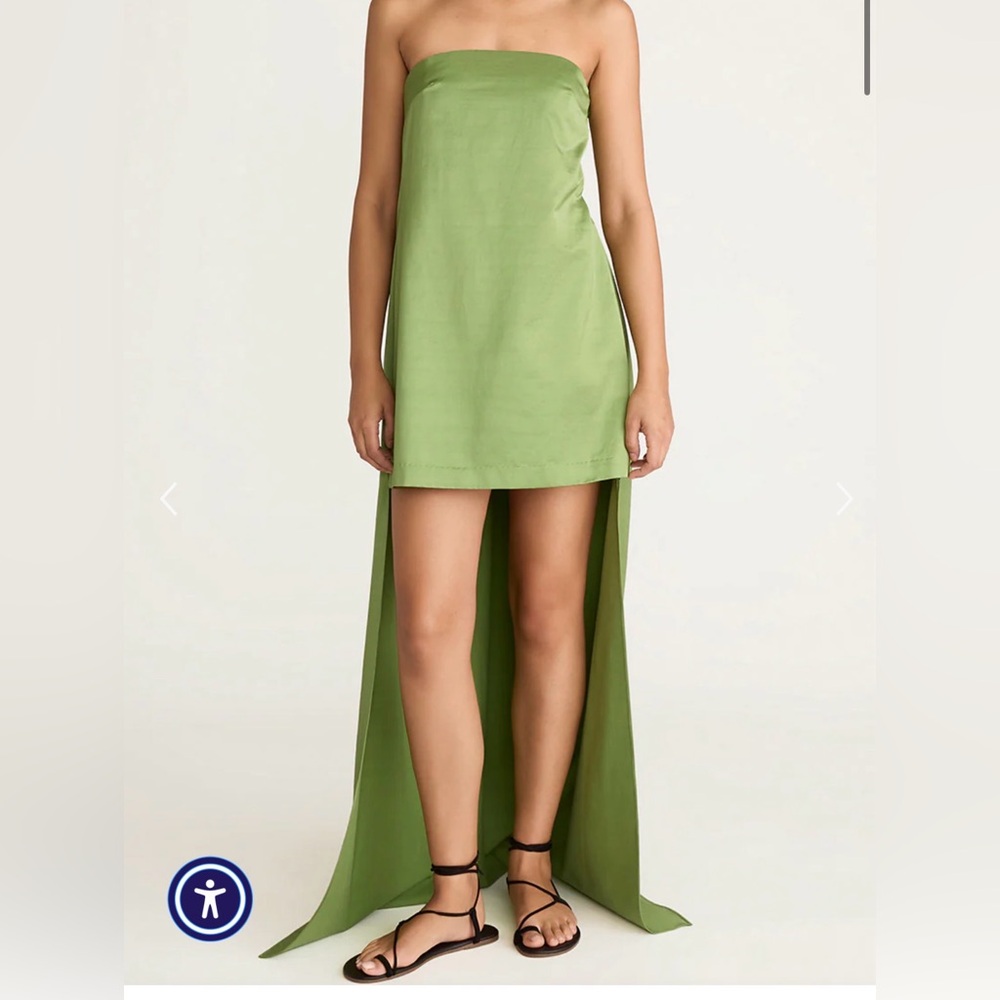 NEW Rebecca Taylor Elegant Green Sleeveless Dress